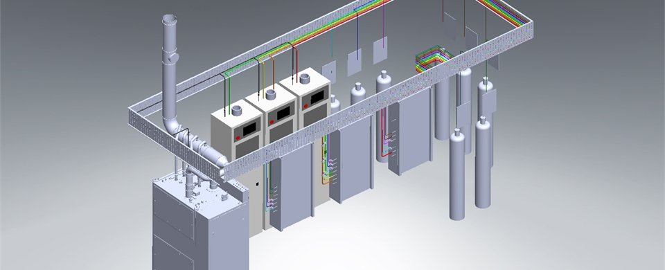 view of a UHP gas delivery system design